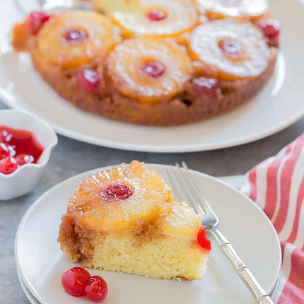 Andy Anand Traditional Pineapple Upside Down Cake 10" - Freshly Baked Homemade Style Cakes For Sale, Delight in Every Bite (2.6 lbs)