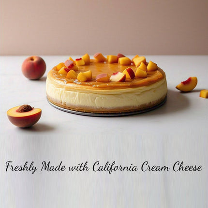 Andy Anand Deliciously Indulgent Sugar Free Peach Cheesecake - Made With Real Fruits, Indulge in Best Cheese Cake Near Me For Celebrations & Dessert Lovers (2.6 lbs)