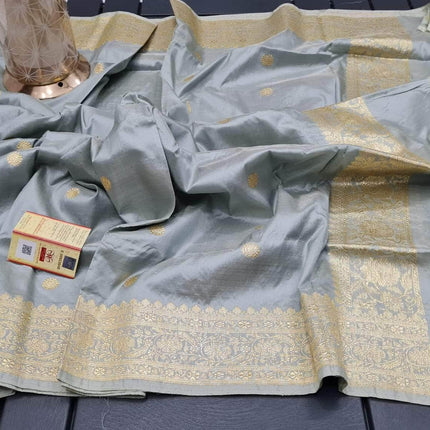 Banarasi Handloom Pure Khaddi Katan Silk Saree