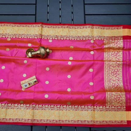 Banarasi Handloom Pure Khaddi Katan Silk Saree