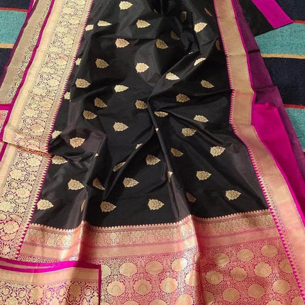 Banarasi Handloom Pure Khaddi Katan Silk Saree
