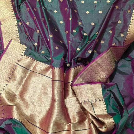 Banarasi Handloom Pure Khaddi Katan Silk Saree