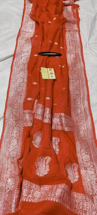 Banarasi Khaddi Chiffon Georgette Silk Saree
