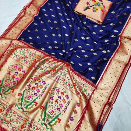 Banarasi Paithani Pure Silk Saree