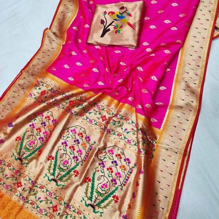 Banarasi Paithani Pure Silk Saree