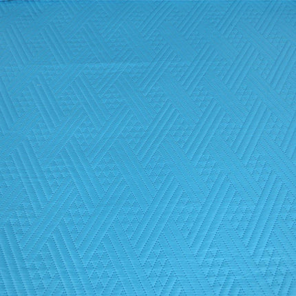 DaDa Bedding Gentle Wave Turquoise Teal Blue Lagoon Lightweight Quilted Bedspread Set (LH3000)