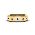 14k Yellow Gold / Ruby / Lab Grown