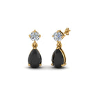 14k Yellow Gold / Black Diamond / Lab Grown
