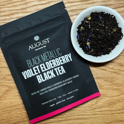 Black Metallic - Violet Elderberry Black Tea