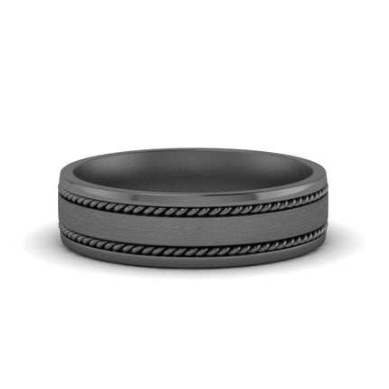 Braided Mens Wedding Ring