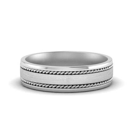 Braided Mens Wedding Ring