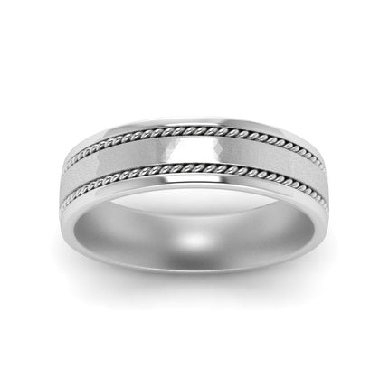 Braided Mens Wedding Ring