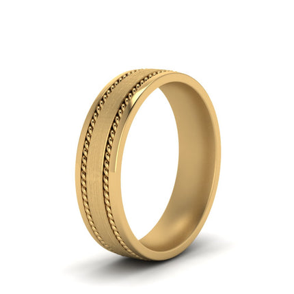 Braided Mens Wedding Ring