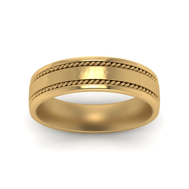 Braided Mens Wedding Ring