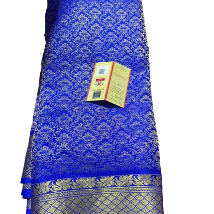 Brocade pattern 100gm Thickness Mysoree Silk Saree