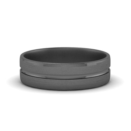 Brushed Mens Wedding Band