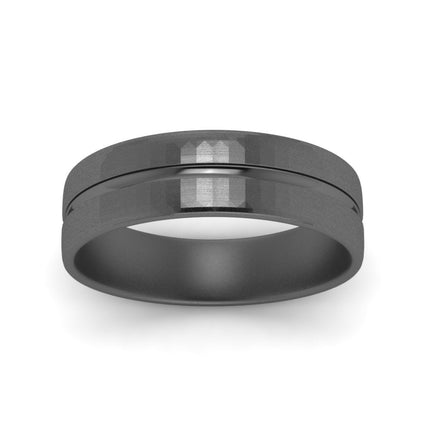 Brushed Mens Wedding Band