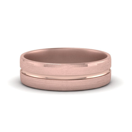 Brushed Mens Wedding Band