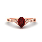 14k Rose Gold / Ruby / 0.50 Ct