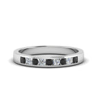 14k White Gold / Black Diamond / Lab Grown