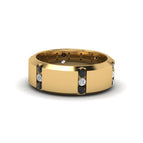 14k Yellow Gold / Black Diamond / Lab Grown