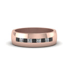 14k Rose Gold / Black Diamond / Lab Grown