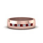 14k Rose Gold / Ruby / Lab Grown
