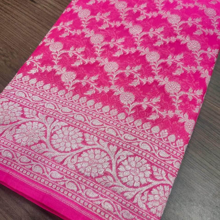 Chiffon Georgette Silk Saree