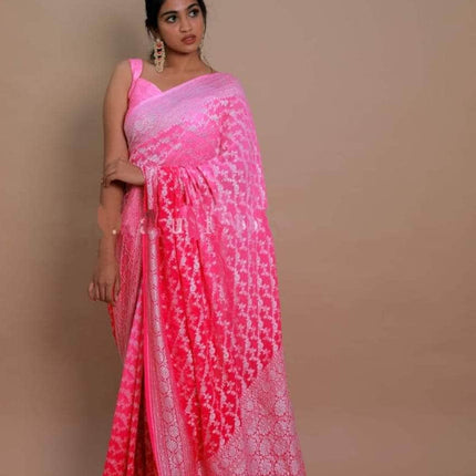 Chiffon Georgette Silk Saree