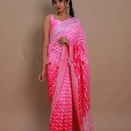 Chiffon Georgette Silk Saree
