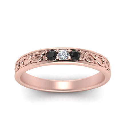 Classic Mens 3 Stone Wedding Band