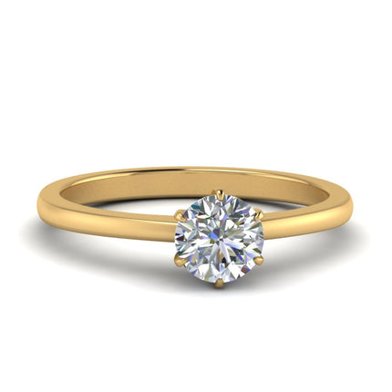 Classic Six Prong Solitaire Ring