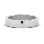 14K White Gold / Ruby / Lab Grown