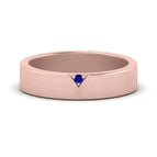 14K Rose Gold / Blue Sapphire / Lab Grown