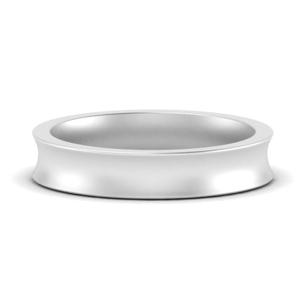 4 mm Comfort Fit Concave Mens Band