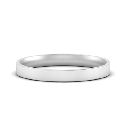 Comfort Fit Flat 4 mm Mens Wedding Band