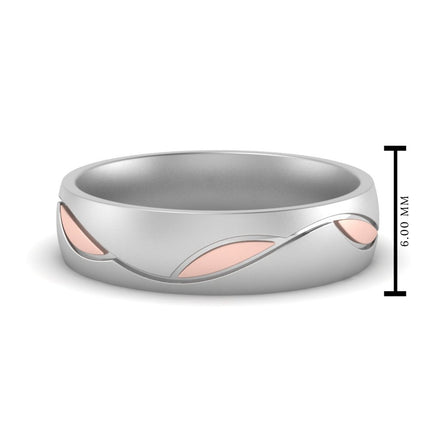 Comfort Fit Two Tone Mens Band