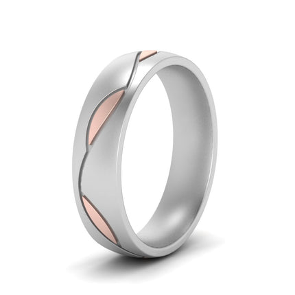 Comfort Fit Two Tone Mens Band