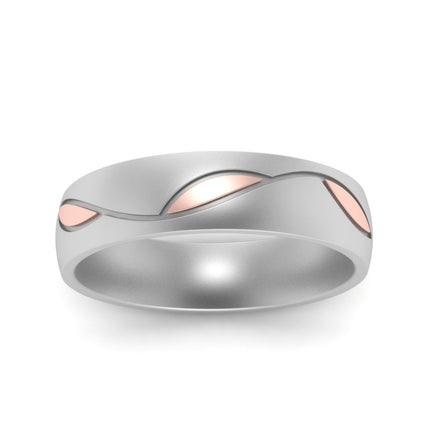 Comfort Fit Two Tone Mens Band