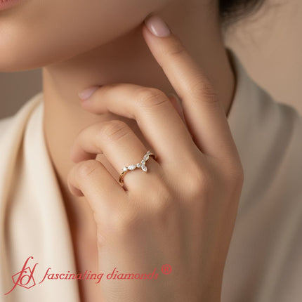 Crown Marquise And Round Band