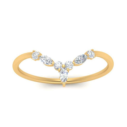 Crown Marquise And Round Band