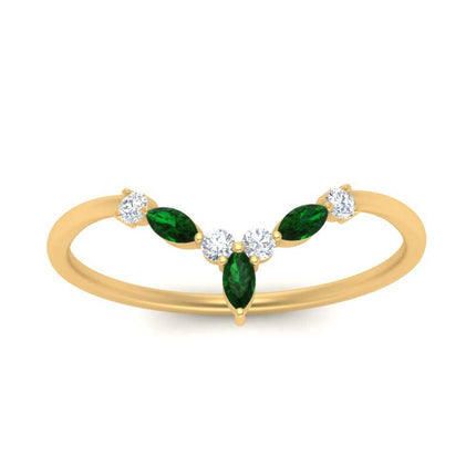 Crown Marquise And Round Band