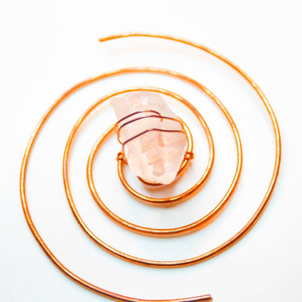CuH2O Droplet: Crystal Infused Copper Coil Water Charger
