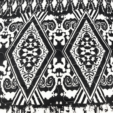 DaDa Bedding Aztec Black & White Diamonds Throw Pillow Covers - 18" x 18" 2-Pack (C14800-1-CC)