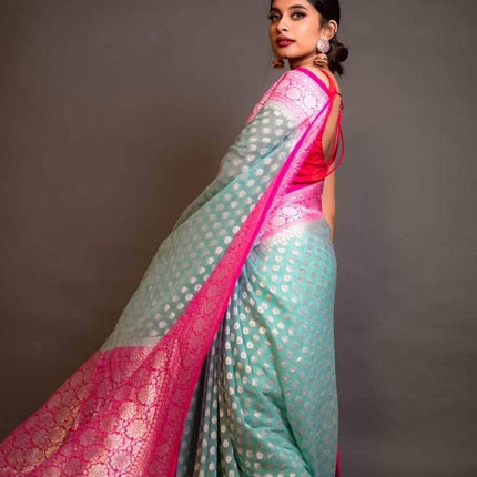 Designer Banarasi  Georgette Chiffon - Silk Saree