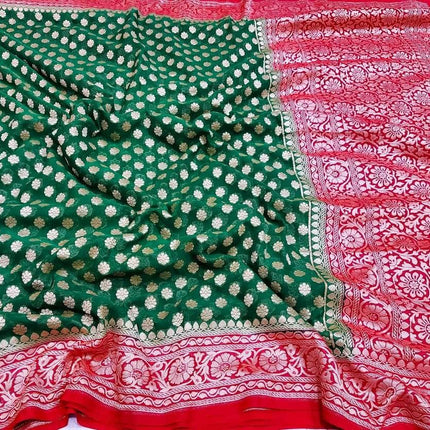 Designer Banarasi  Georgette Chiffon - Silk Saree