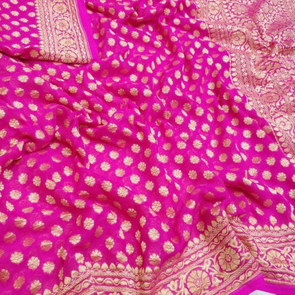 Designer Banarasi  Georgette Chiffon - Silk Saree