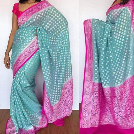 Designer Banarasi  Georgette Chiffon - Silk Saree