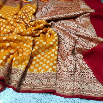 Designer Banarasi  Georgette Chiffon - Silk Saree