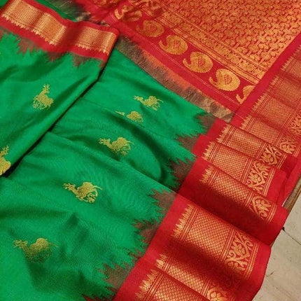 Designer Gadwal Pure Silk Saree